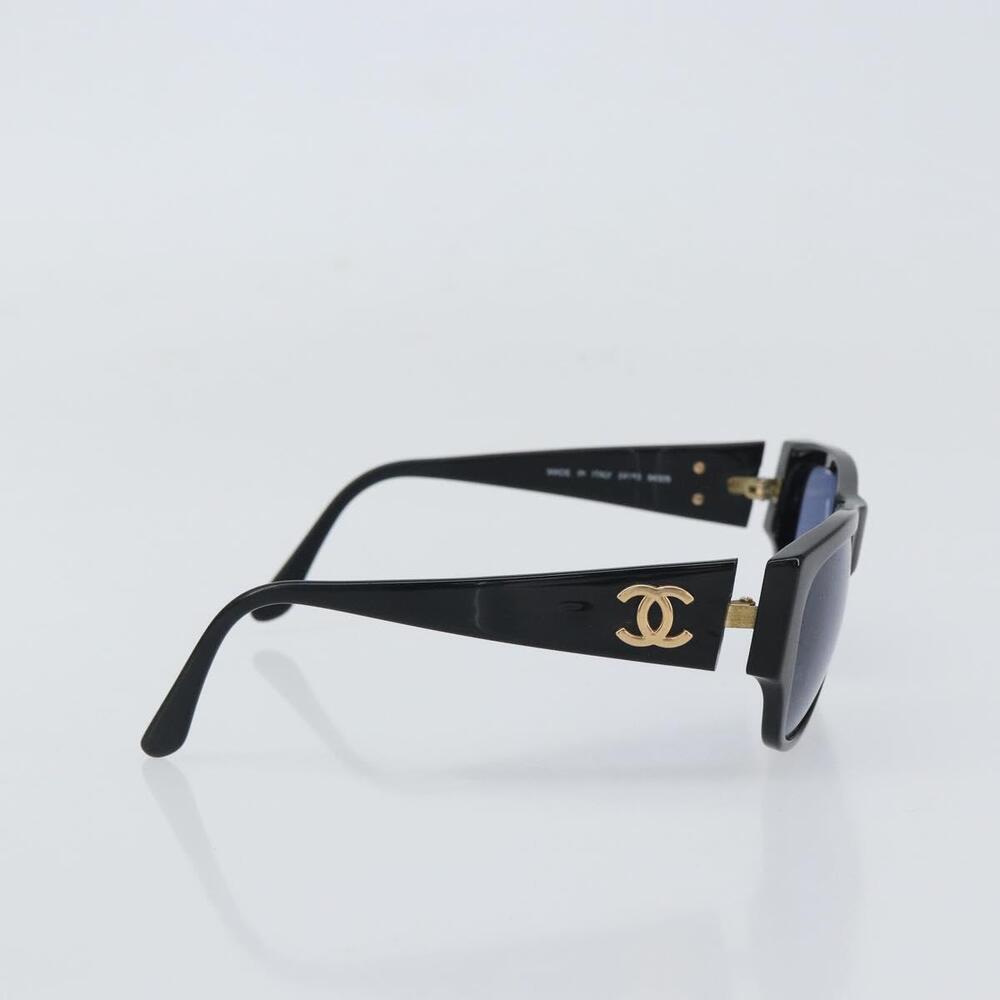 CHANEL COCO Mark Sunglasses plastic Black CC Auth BA9291 - Picture 5 of 11
